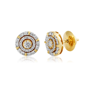 Brinco em Ouro Amarelo 18K com Diamantes
