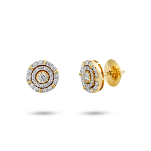 Brinco em Ouro Amarelo 18K com Diamantes