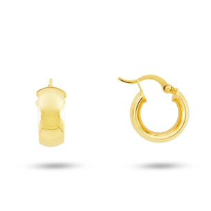 Brinco Argola Pequena em Ouro Amarelo 18K