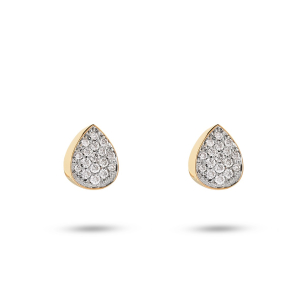 Brinco em Ouro Amarelo 18K com Diamantes  