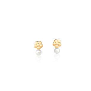 Brinco em Ouro Amarelo 18K com Pérola  