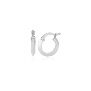 Brinco Argola em Ouro Branco 18K  