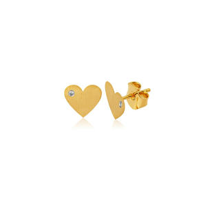 Brinco de ouro amarelo com Diamantes - 18k