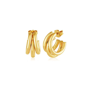 Brinco Argola em Ouro Amarelo 18K  