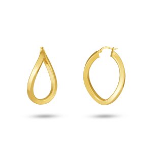 Brinco Argola em Ouro Amarelo 18K  