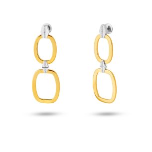 Brinco em Ouro Amarelo 18K com 0,12 ct de Diamantes