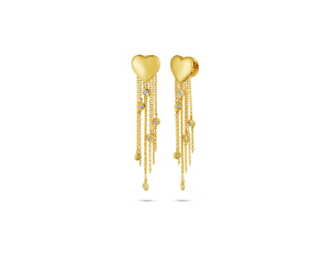 Brinco em Ouro Amarelo 18K com Diamantes  