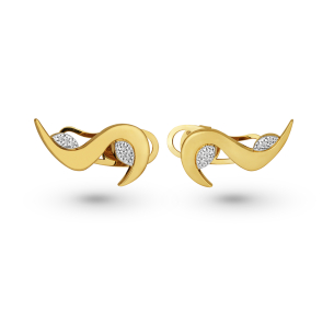 Brinco em Ouro Amarelo 18K com Diamantes 