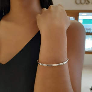 Bracelete Ouro Branco 18K 