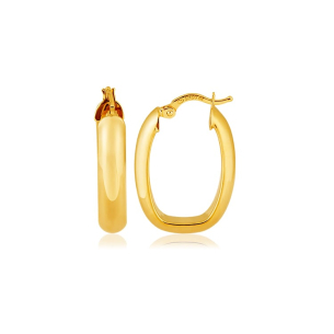 Brinco Argola em Ouro Amarelo 18K  