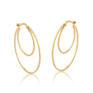 Brinco Argola em Ouro Amarelo 18K  