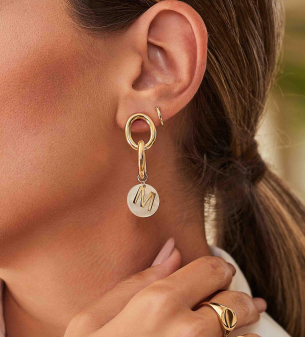 Brinco Argola em Ouro Amarelo 18K 