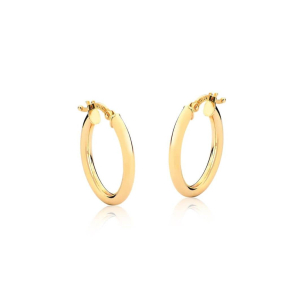 Brinco de argola ouro amarelo  - 18k