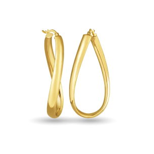 Brinco Argola em Ouro Amarelo 18K