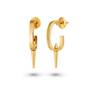 Brinco Argola Spike em Ouro Amarelo 18K