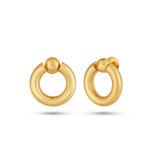 Brinco em Ouro Amarelo 18k Bola pequeno Câlin  