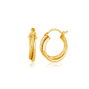 Brinco Argola em Ouro Amarelo 18K  