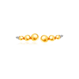 Brinco Earcuff em Ouro Amarelo 18K com Diamantes
