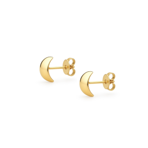 Brinco Meia-Lua em Ouro Amarelo 18K
