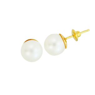 Brinco em Ouro Amarelo 18K com Pérola  