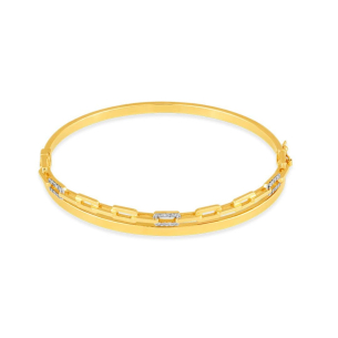 Pulseira de Ouro amarelo com Diamante - 18k