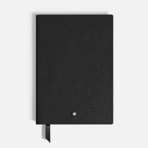 Caderno Montblanc Medio, Saffiano Leather, Black - Lined Pages