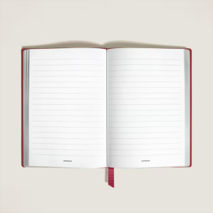 Caderno Montblanc Medio, Brick Red Leather, Red, Lined Pages