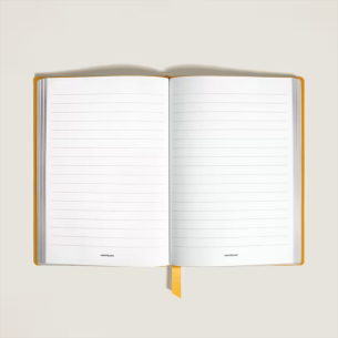 Caderno Montblanc Medio, Saffiano Leather, Modena Yellow - Lined Pages