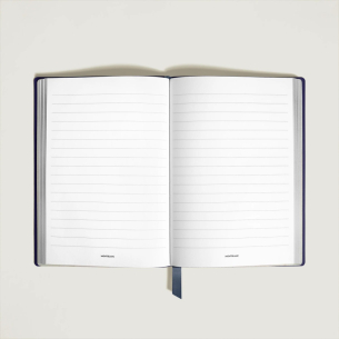 Caderno Montblanc Meisterstück Around the World in 80 Days Medium Notebook, Blue, Lined Pages