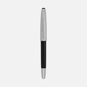 Caneta Montblanc Rollerball Meisterstück Solitaire Doué Geometric Dimension Platinum Classique