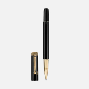 Caneta Montblanc Rollerball Preta Heritage Egyptomania - Edição Especial