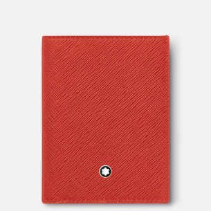 Carteira Montblanc Sartorial Mini 4CC - Coral