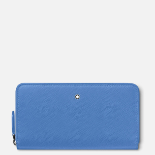 Carteira Montblanc Sartorial 12CC com Ziper - Azul