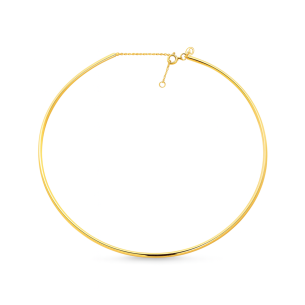 Colar Choker Rígido em Ouro Amarelo 18K