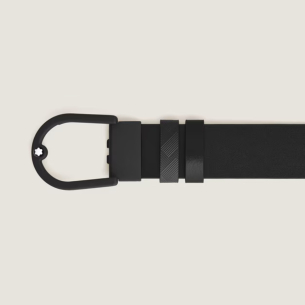 Cinto Montblanc Horseshoe 35 mm Reversível em Couro Extreme