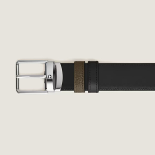Cinto Montblanc Everyday 35mm Reversível em Couro Granulado