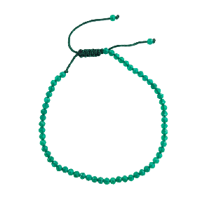 Pulseira de gemas naturais ônix verde