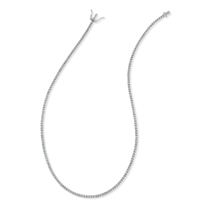 Gargantilha com Diamantes em Ouro Branco 18K