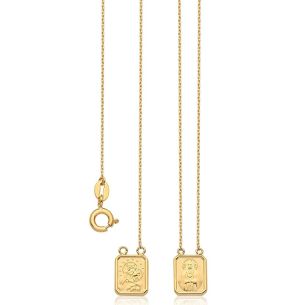 Escapulário em Ouro Amarelo 18K  
