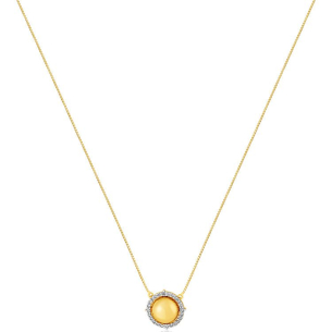 Colar Veneziana em Ouro Amarelo 18K com Diamantes - 45cm