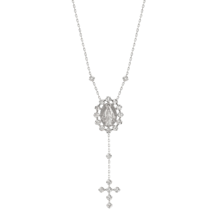 Gargantilha em Ouro Branco 18K com 0,05 ct de Diamantes 