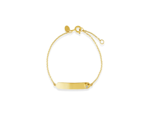 Pulseira Infantil em Ouro Amarelo 18K com Diamante  