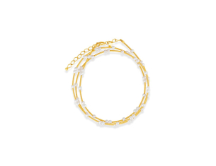 Pulseira em Ouro Amarelo 18K com Pérolas  