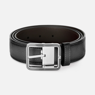 Cinto Montblanc Grey 35 mm leather