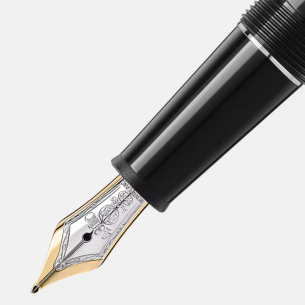 Caneta Montblanc Tinteiro Meisterstück Platinum-Coated Classique
