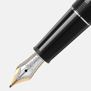 Caneta Montblanc Tinteiro Meisterstück Platinum-Coated Classique