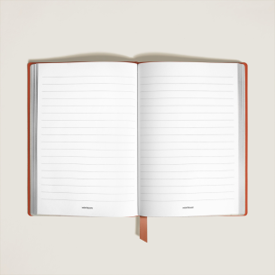 Caderno Médio Montblanc Sartorial Leather, Lined Pages - Caiena