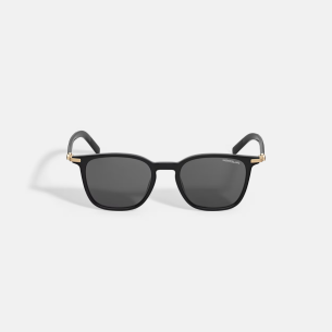Óculos de Sol Montblanc Squared with Black Acetate Frame