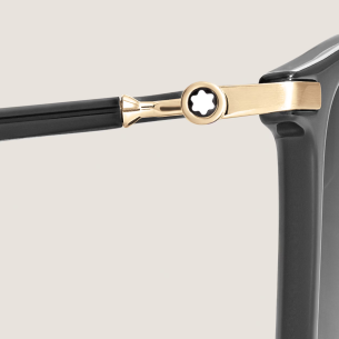 Óculos de Sol Montblanc Squared with Black Acetate Frame