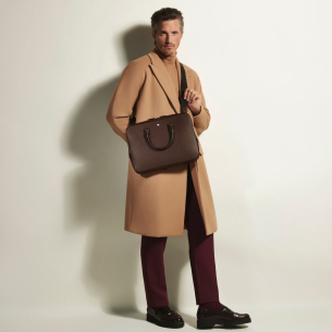 Pasta Executiva Montblanc Thin Briefcase in Sartorial Leather - Ébano